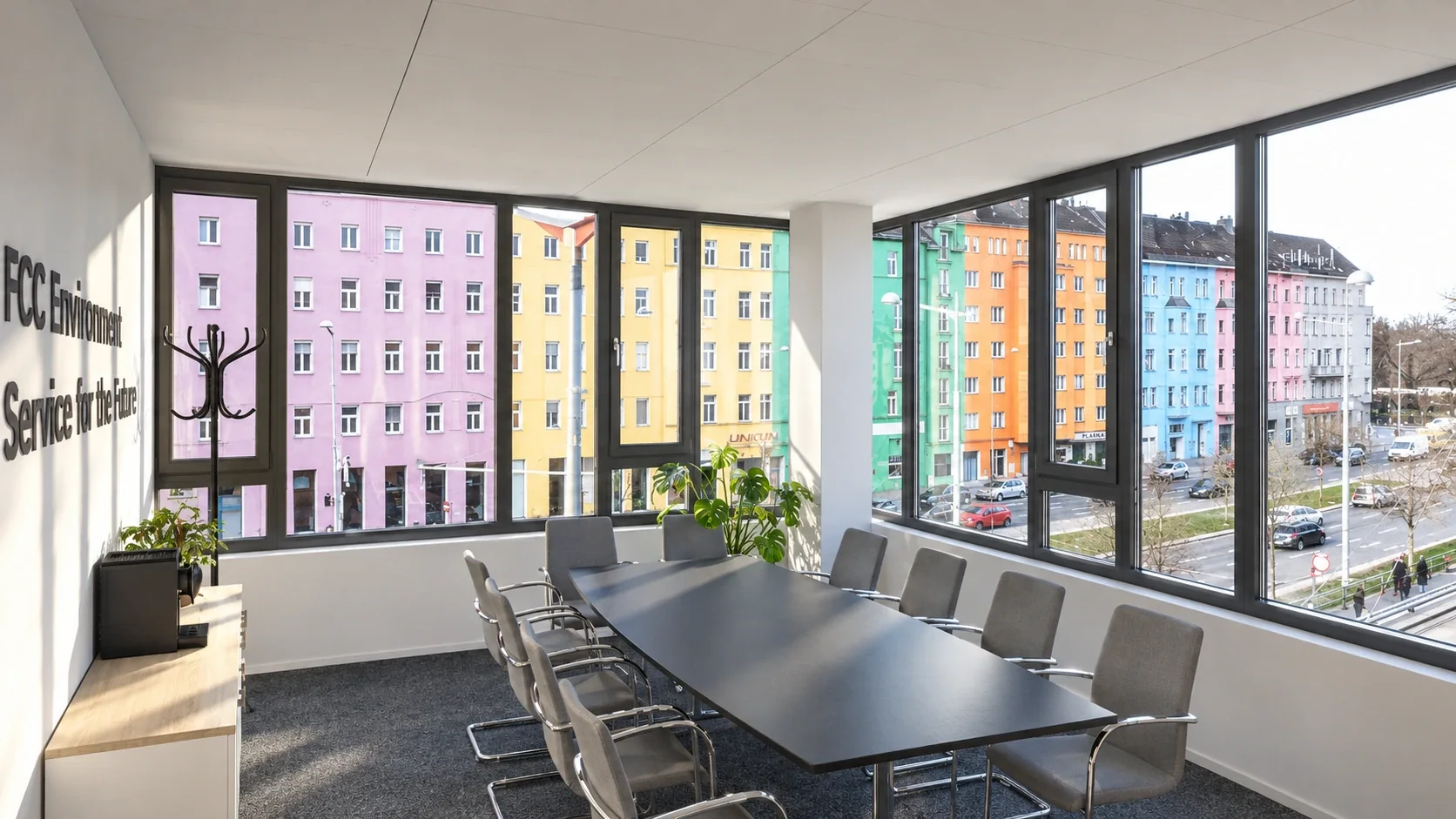 FCC Austria &middot; Fotorealistische Visualisierung &middot; Mit Blick nach drau&szlig;en.