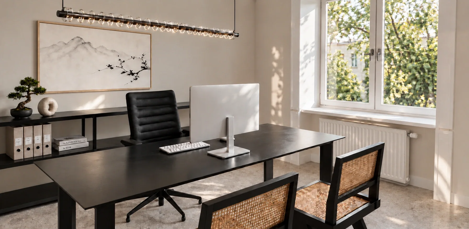Zahn&auml;rzte am Augarten &ndash; KI-Visualisierung: B&uuml;ro