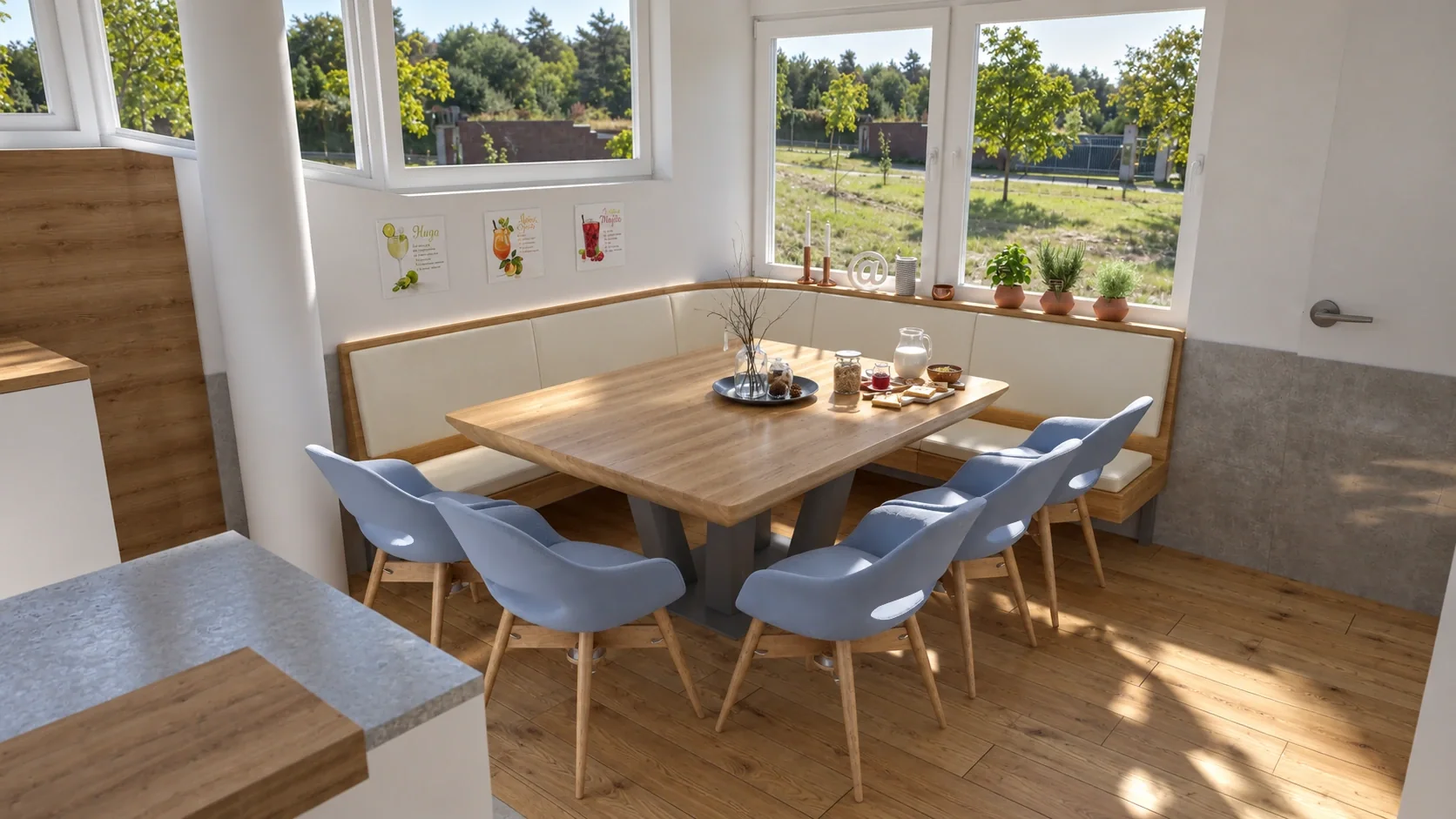 Table and Bench &ndash; Where Design Meets Function &ndash; Ansicht 1