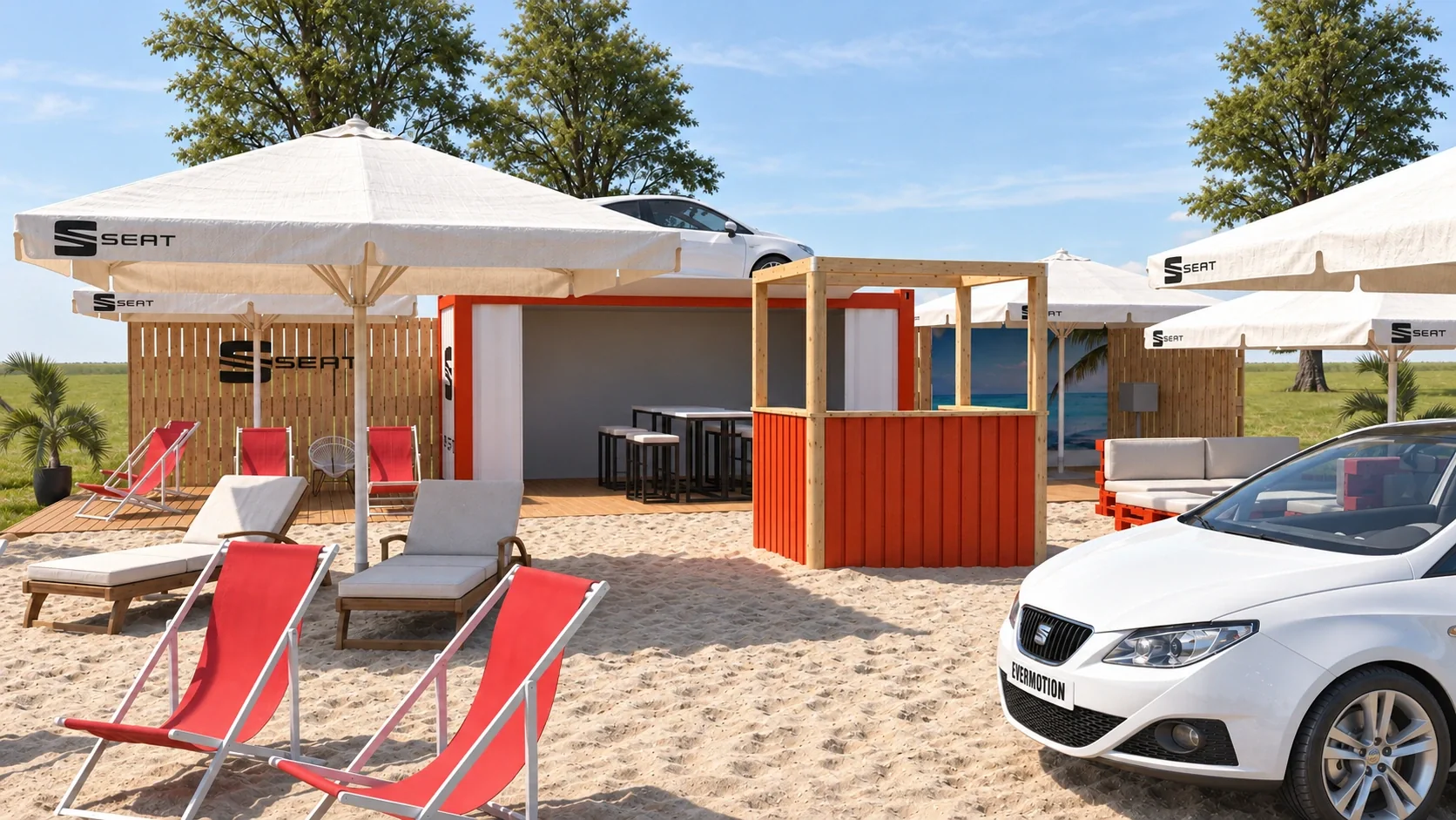 Seat Stand &ndash; Beachvolleyballturnier 2019 &ndash; Ansicht 3