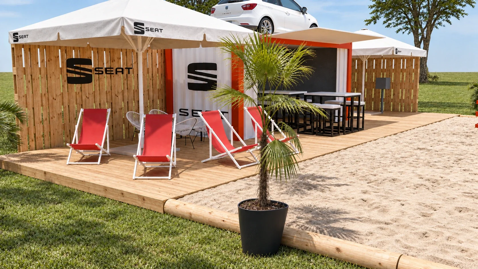 Seat Stand &ndash; Beachvolleyballturnier 2019 &ndash; Ansicht 4